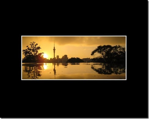 Auckland Sunrise (framed)