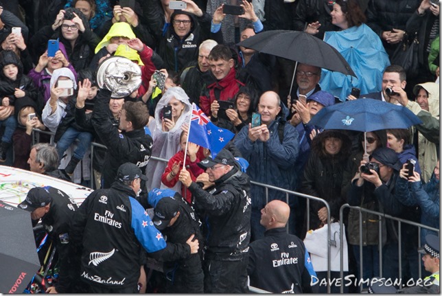 AUCKLAND, NEW ZEALAND - JULY 06: during the Team New Zealand Americas Cup Welcome Home Parade on July 6, 2017 in Auckland, New Zealand. (Photo by Dave Simpson/Getty Images)