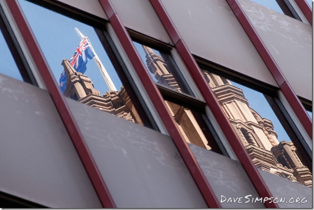 AUCKLAND, NEW ZEALAND - AUGUST 5: Auckland Street Reflections August 5, 2017 in Auckland, New Zealand. (Photo by Dave Simpson)